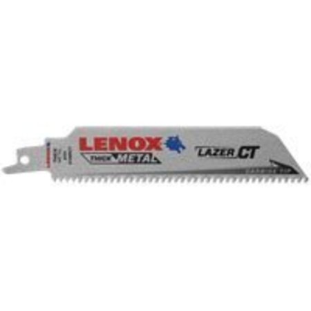 LENOX Lenox Lazer CT 2014220 Reciprocating Saw Blade, 8 TPI, Carbide Cutting Edge, Bi-Metal 2014220